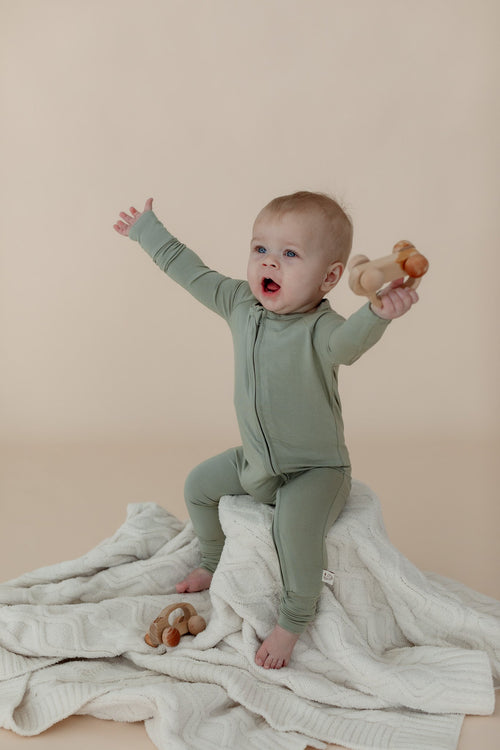 Baby Zip Sleeper – Mineral Green