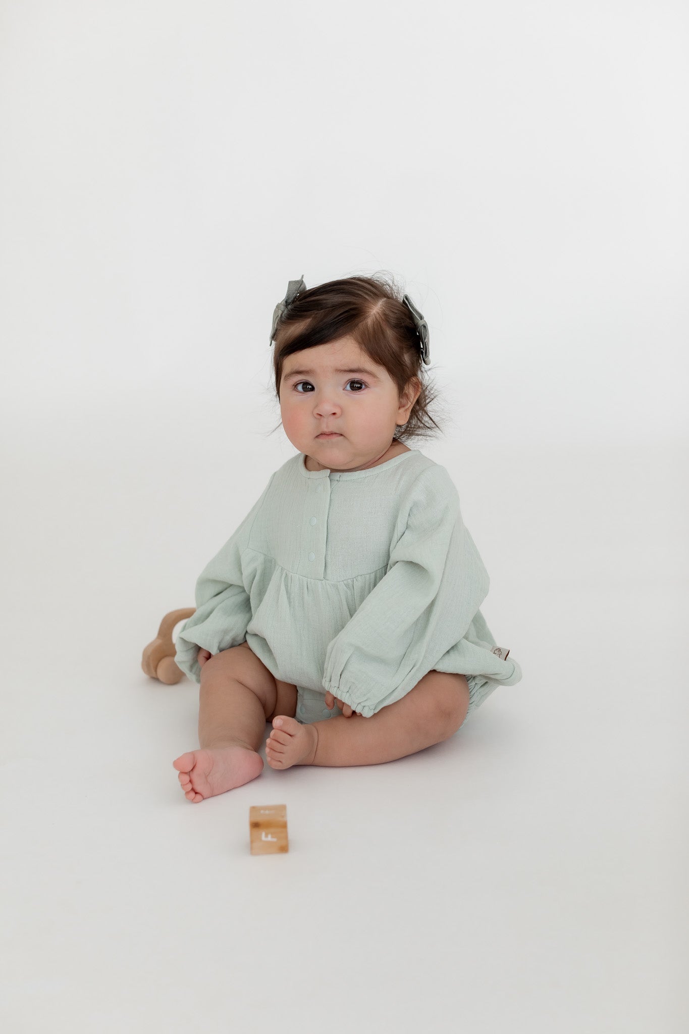 Remi Romper | Mineral Green