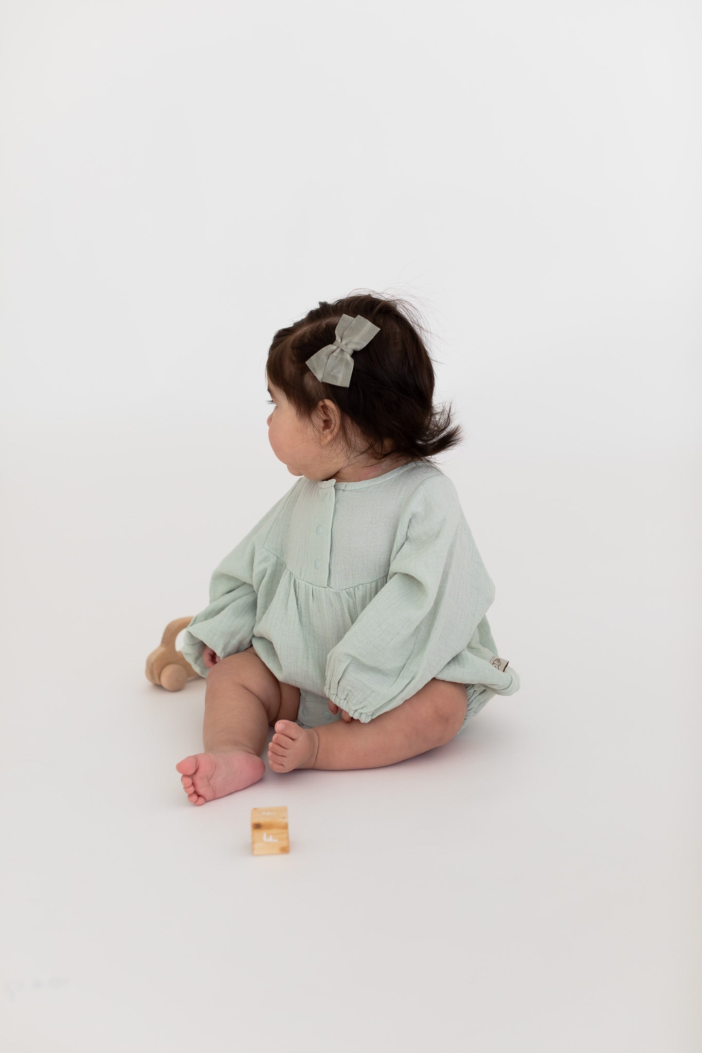 Remi Romper | Mineral Green