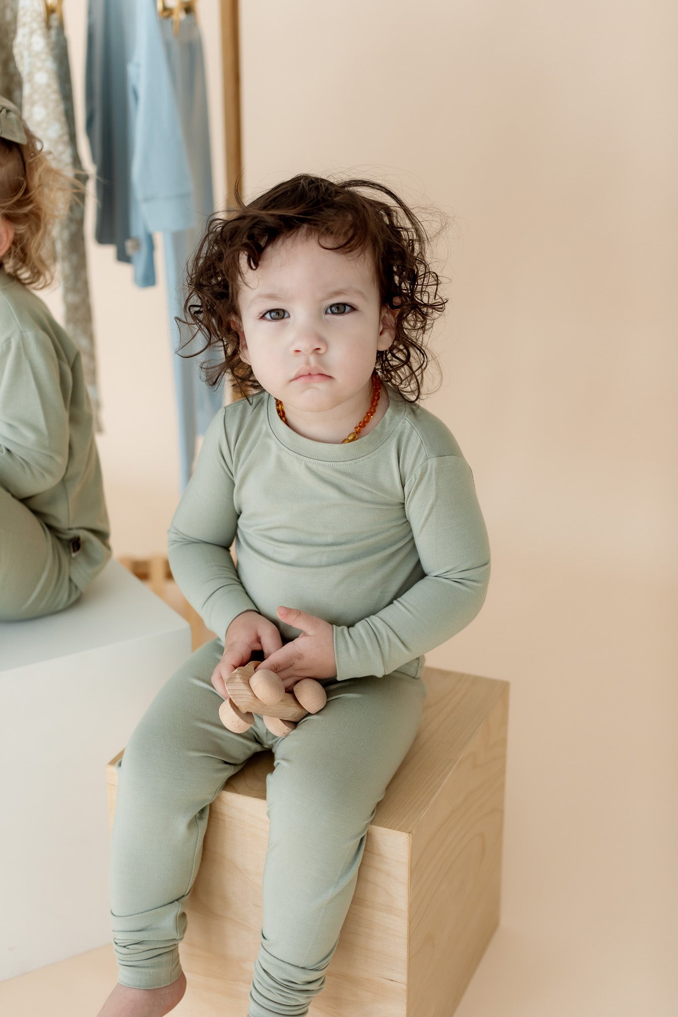 Two Piece Pajamas | Mineral Green