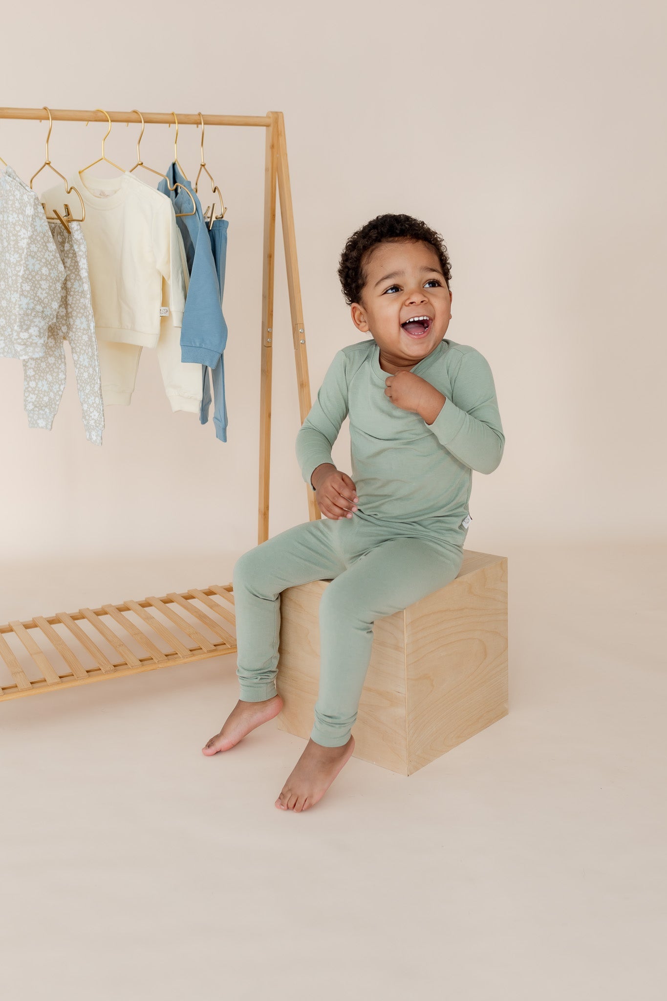 Two Piece Pajamas | Mineral Green