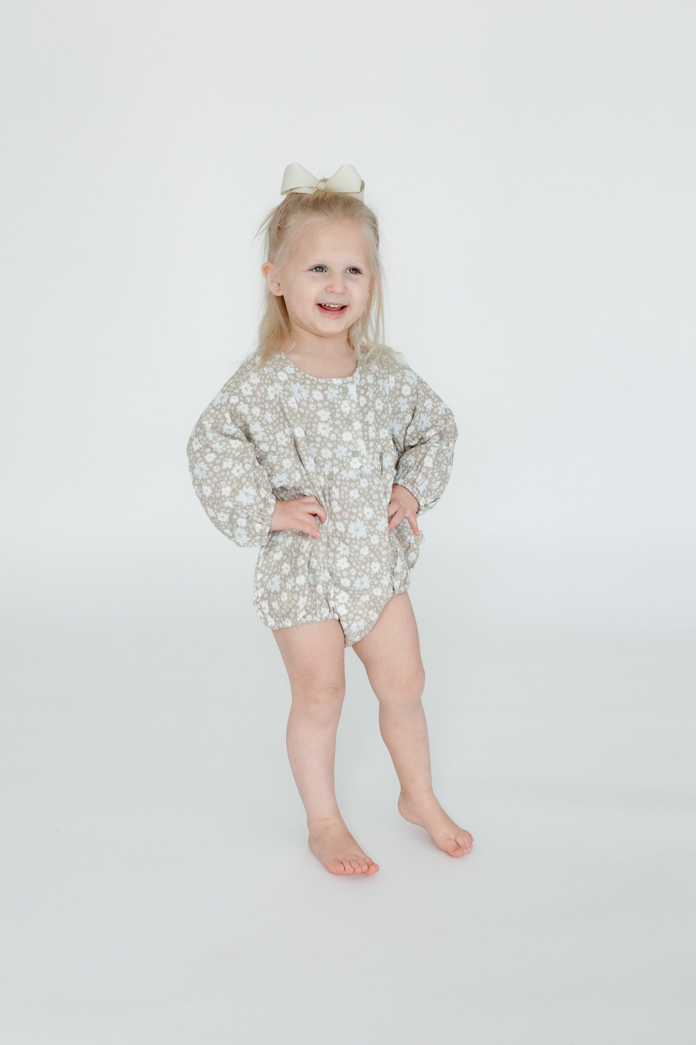 Remi Romper | Cool Blooms