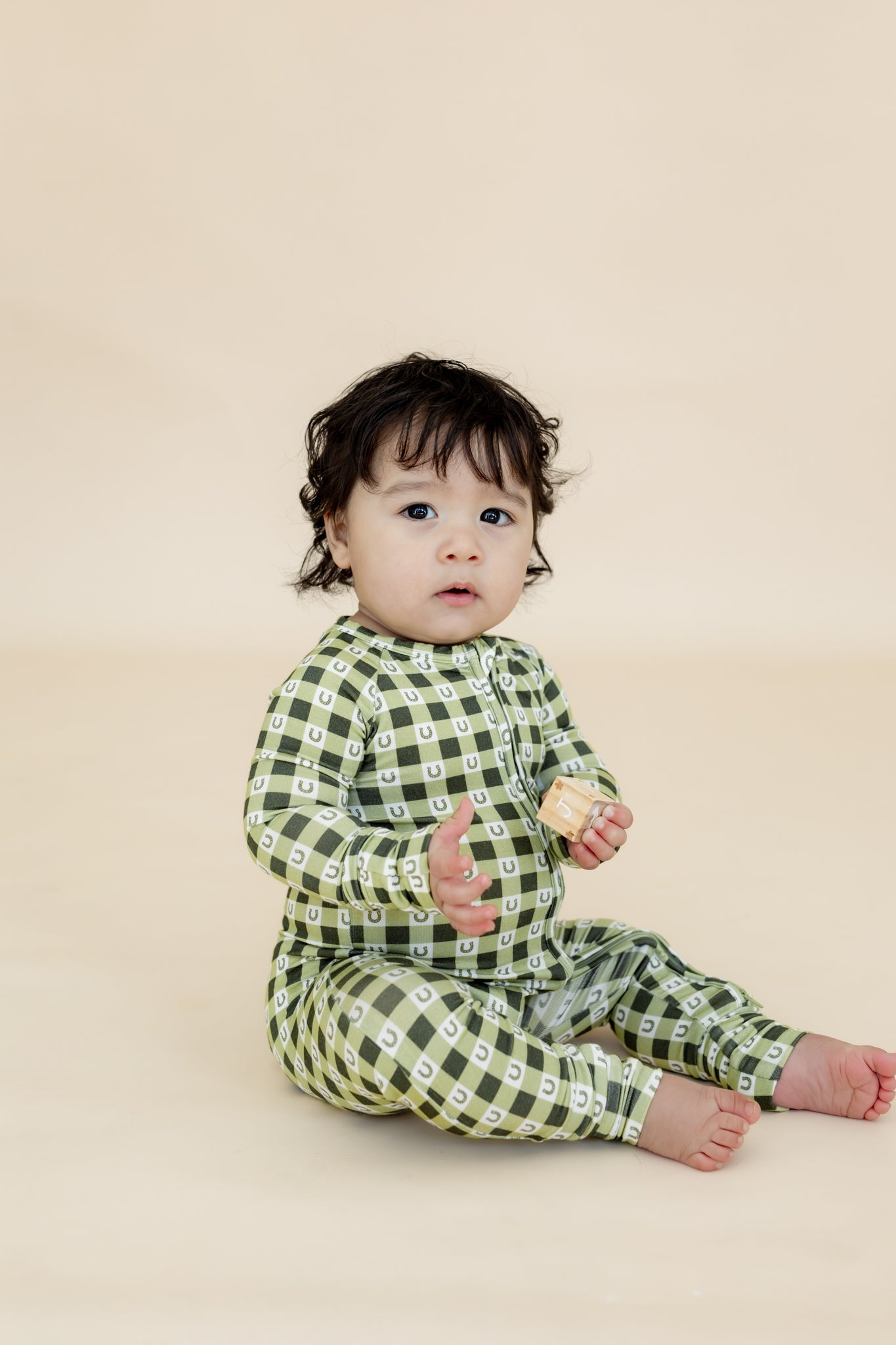 Baby Zip Sleeper – Lucky Gingham
