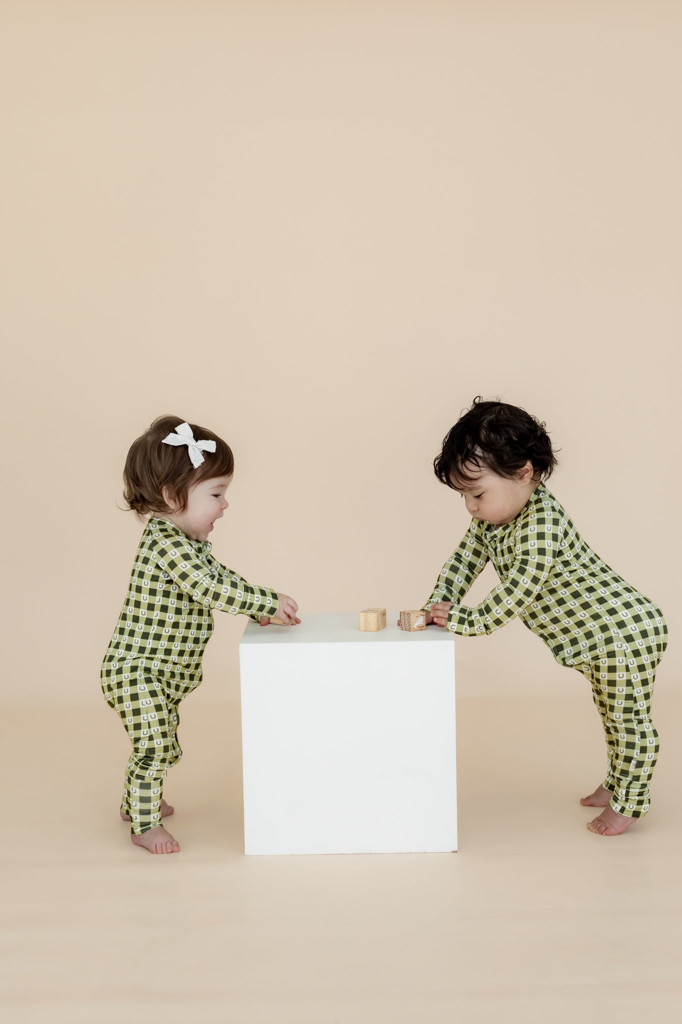 Baby Zip Sleeper – Lucky Gingham