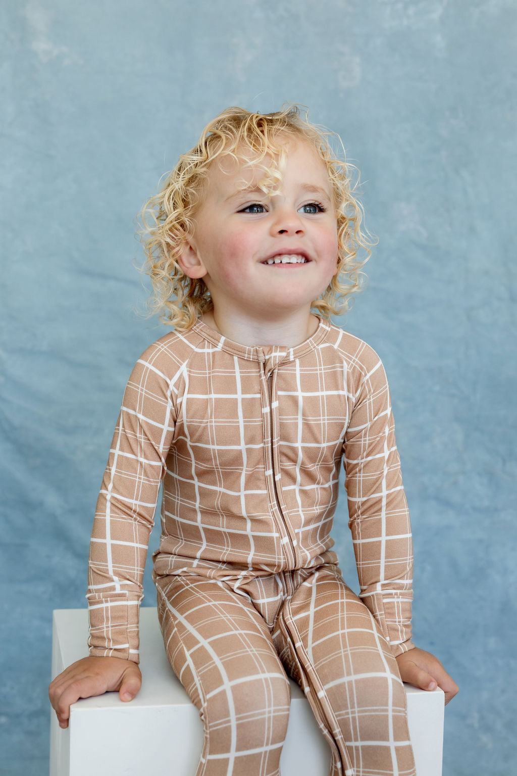Baby Zip Sleeper – Sandy Horizon Plaid