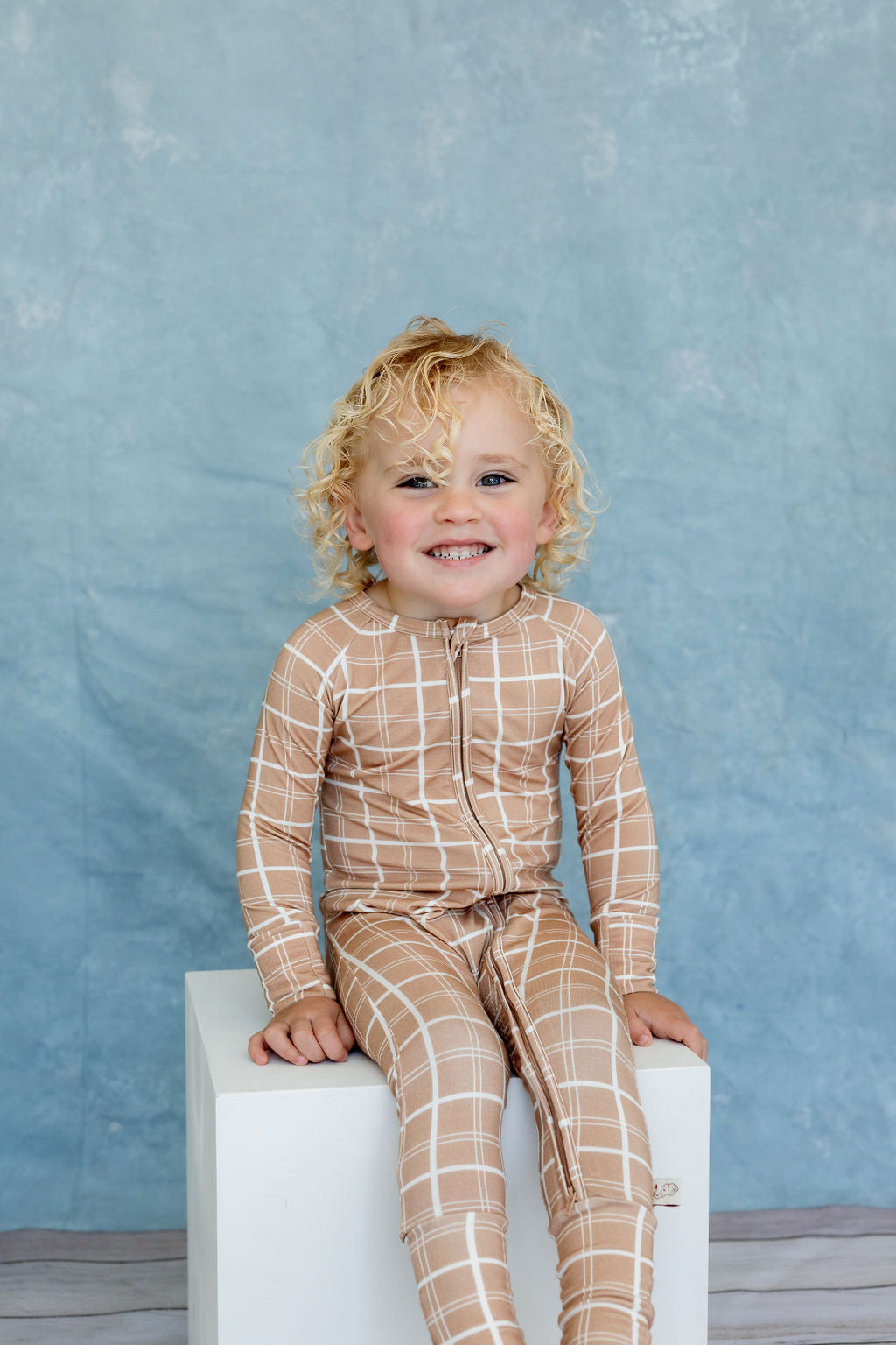 Baby Zip Sleeper – Sandy Horizon Plaid