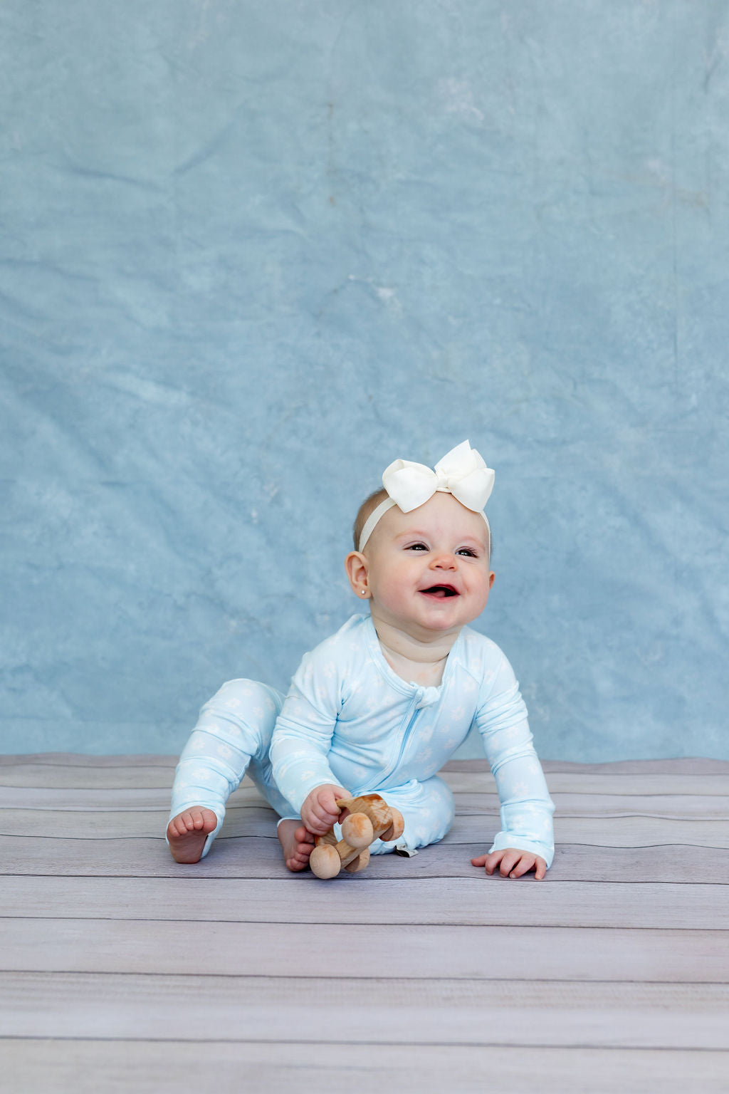 Baby Zip Sleeper – Tiny Blooms Ice
