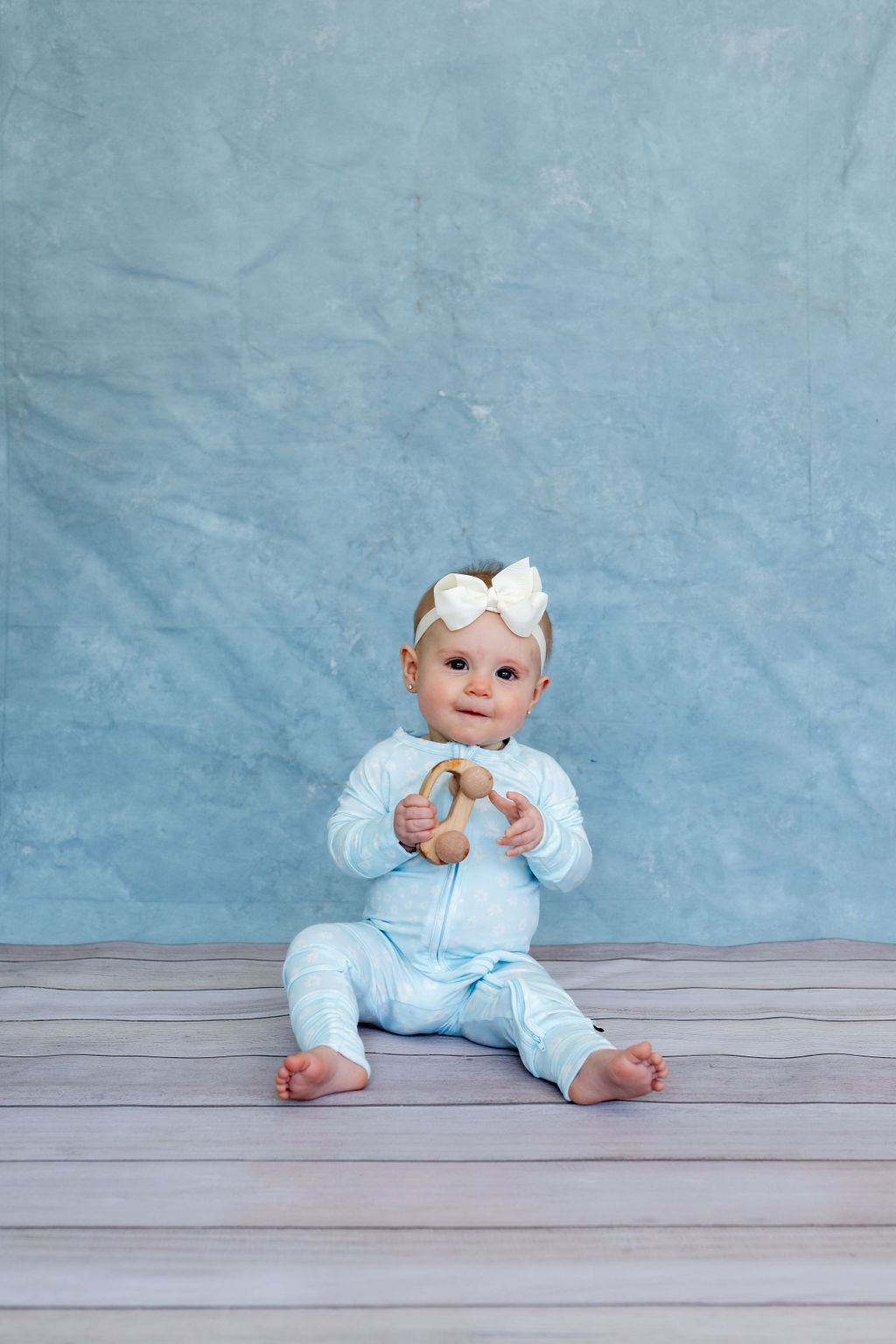 Baby Zip Sleeper – Tiny Blooms Ice