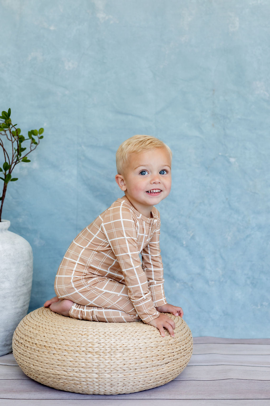 Baby Zip Sleeper – Sandy Horizon Plaid