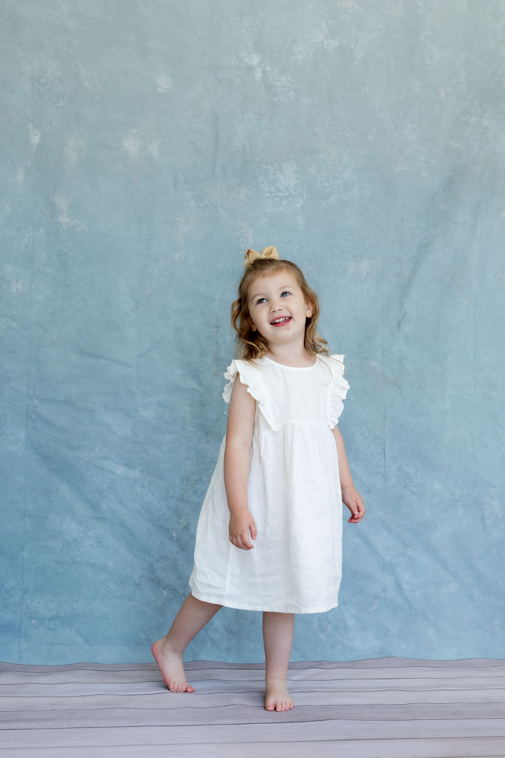 Girls Kimber Tank Dress – Cream