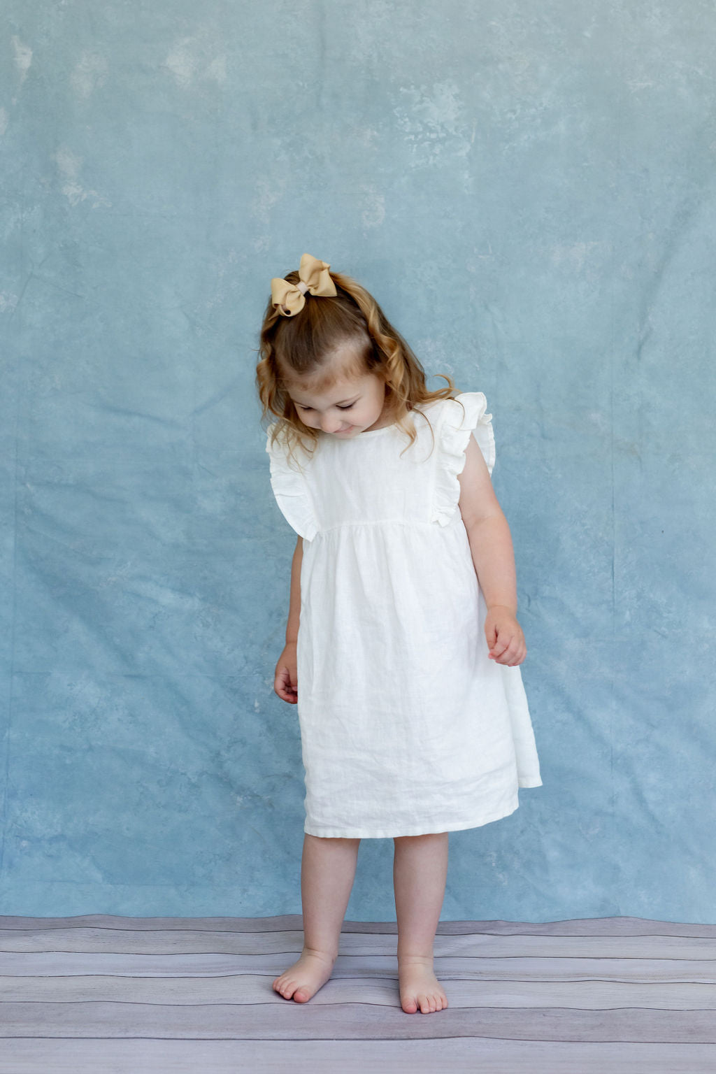 Girls Kimber Tank Dress – Cream