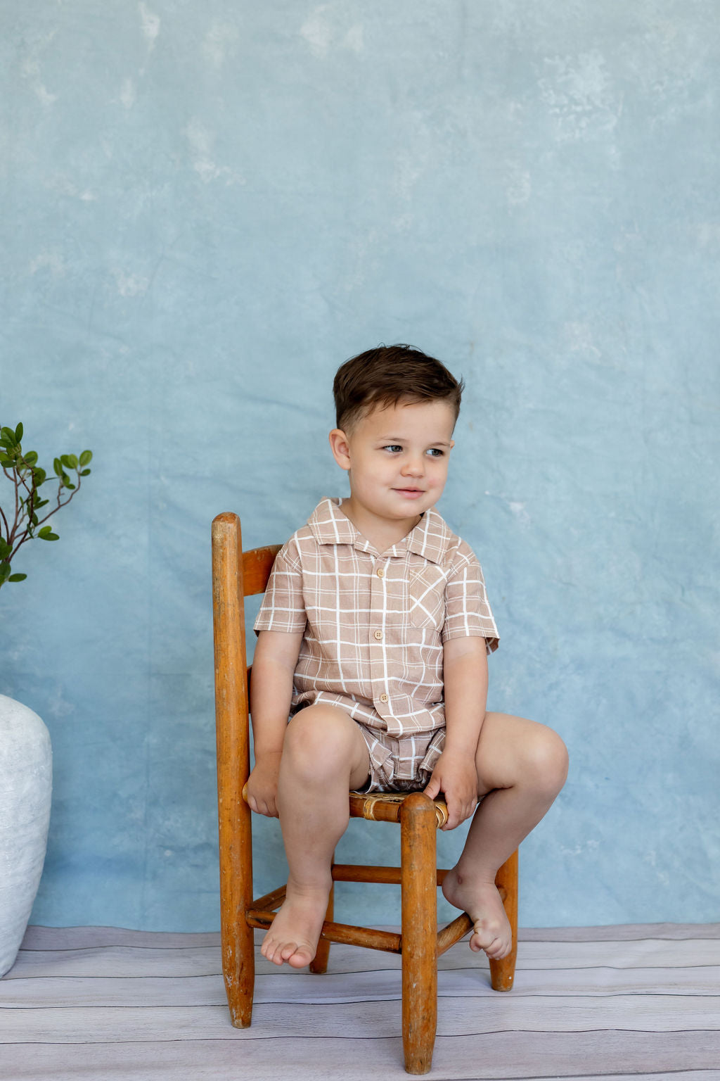 Ryman Romper – Sandy Horizon Plaid