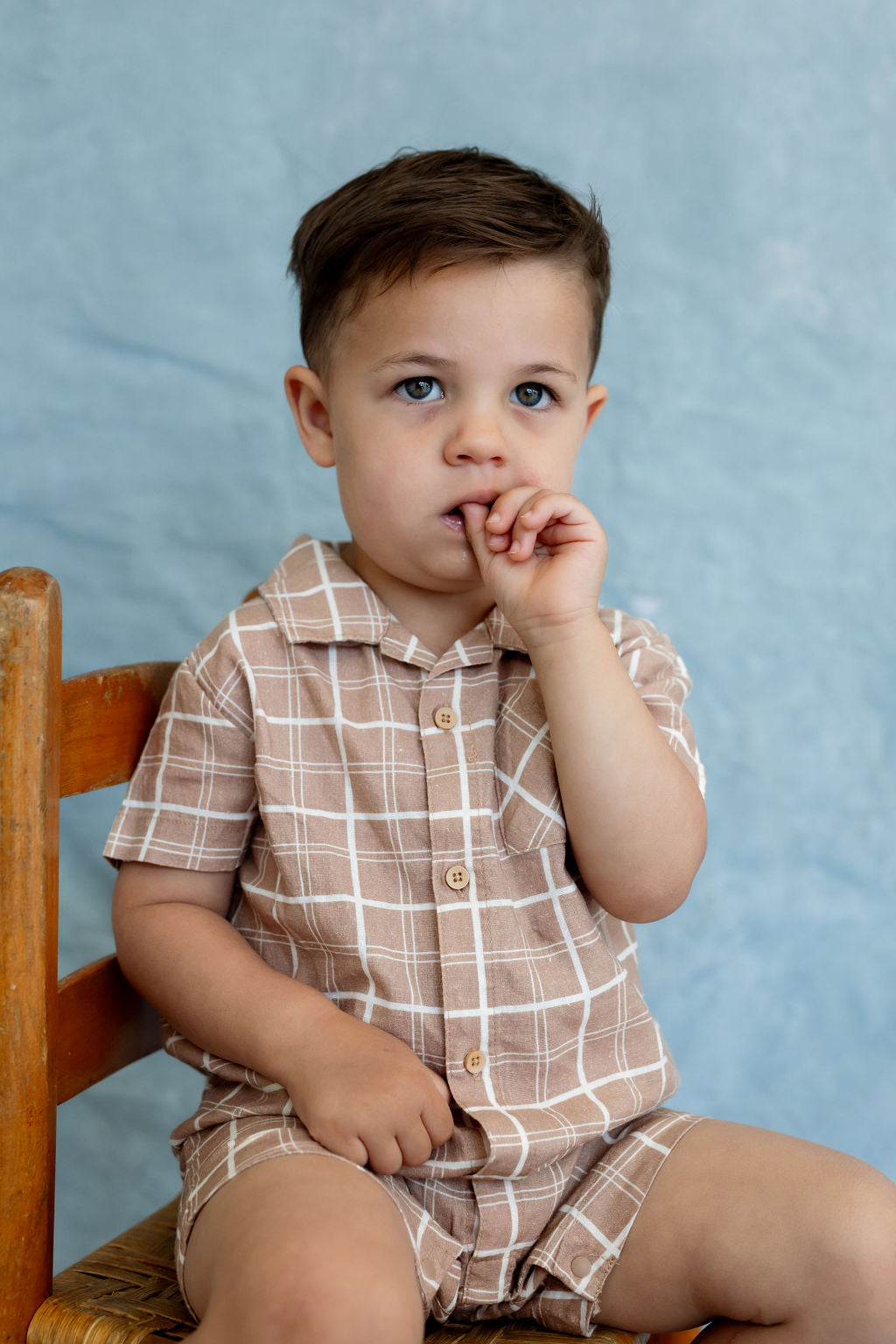 Ryman Romper – Sandy Horizon Plaid