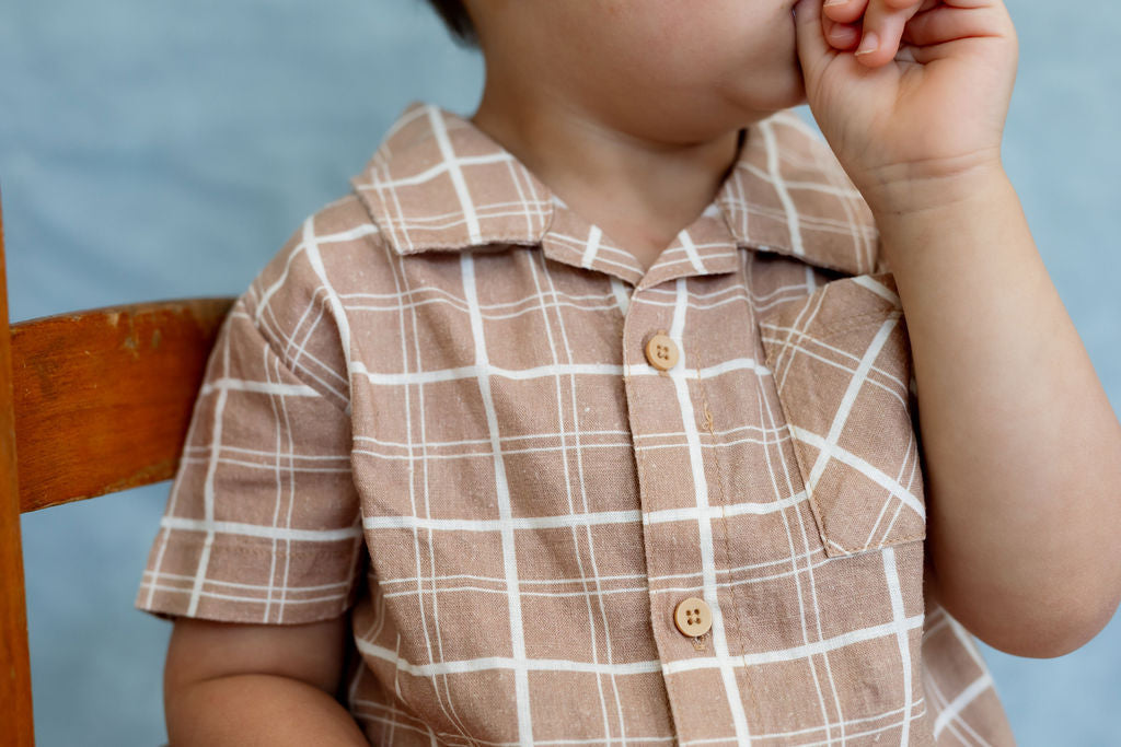 Ryman Romper – Sandy Horizon Plaid