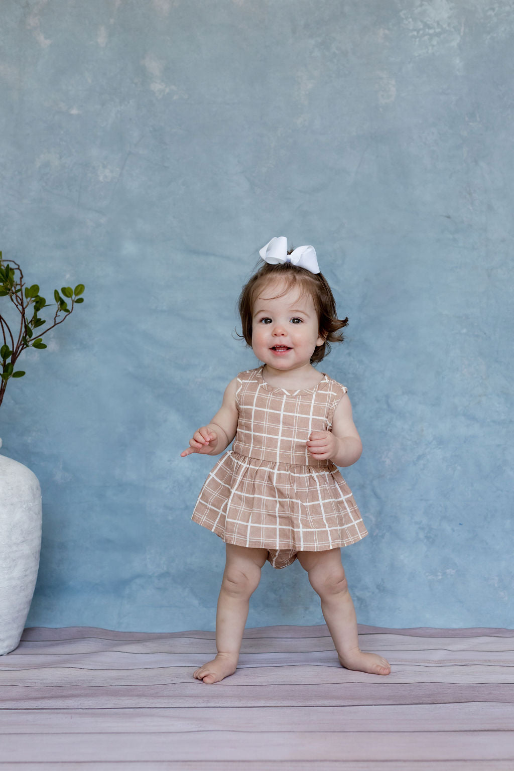 Annistyn Romper – Sandy Horizon Plaid