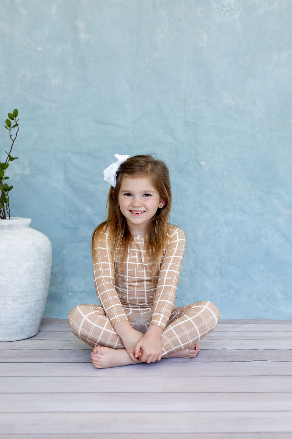 Two Piece Pajamas | Sandy Horizon Plaid