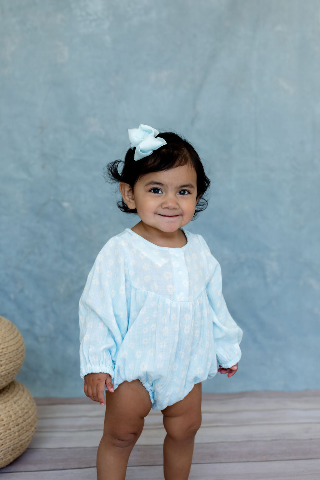 Remi Romper | Tiny Blooms Ice