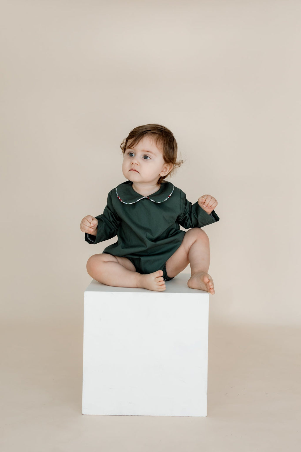 Vintage Green + Plaid Bubble