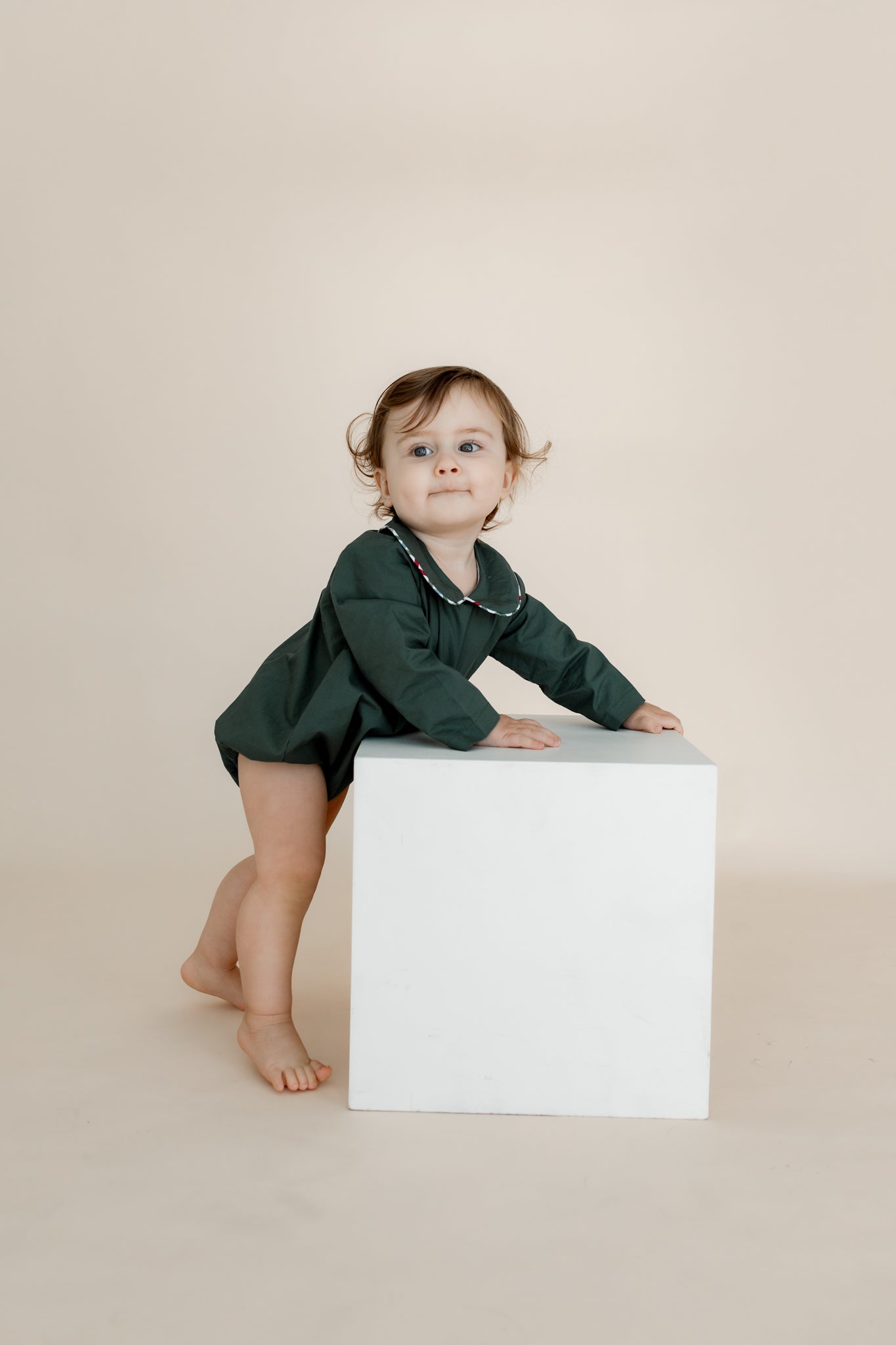 Vintage Green + Plaid Bubble