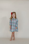 Girls Dress  –  Vintage Plaid (Holiday)