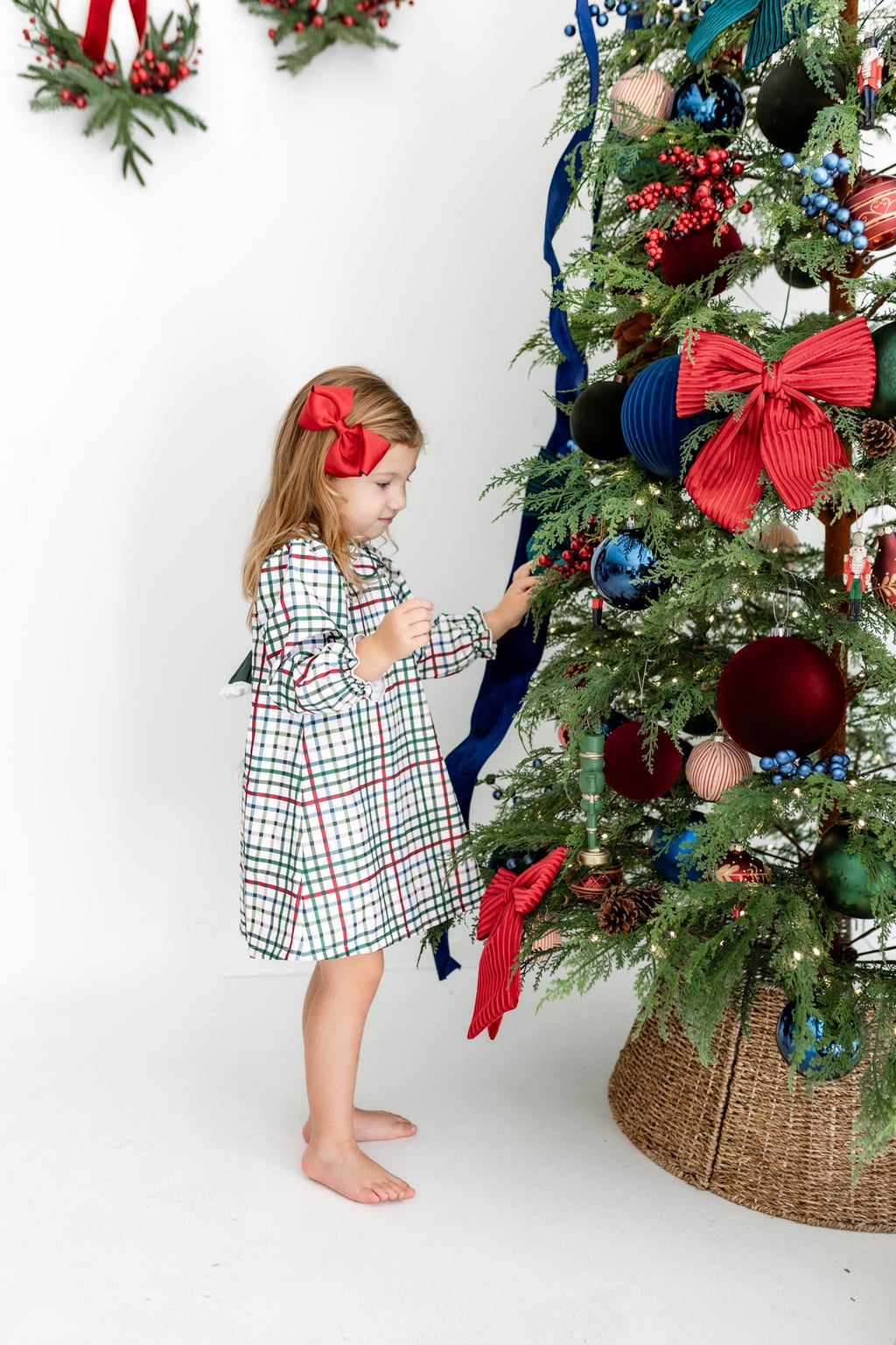 Girls Dress  –  Vintage Plaid (Holiday)