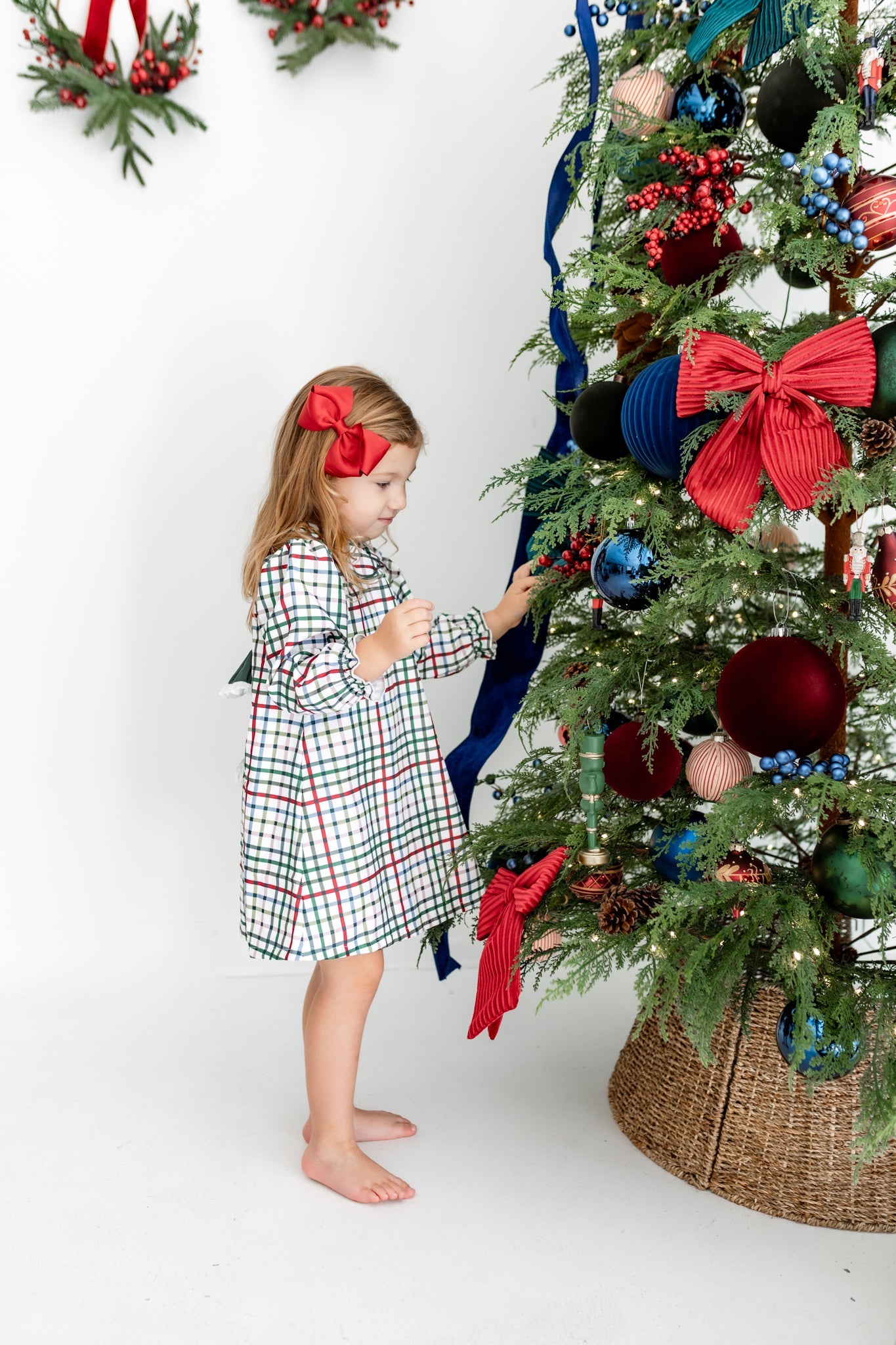 Girls Dress  –  Vintage Plaid (Holiday)
