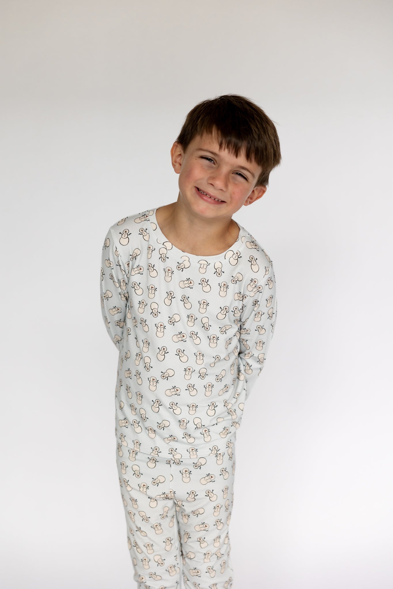 Two Piece Pajamas | Tiny Snowmen