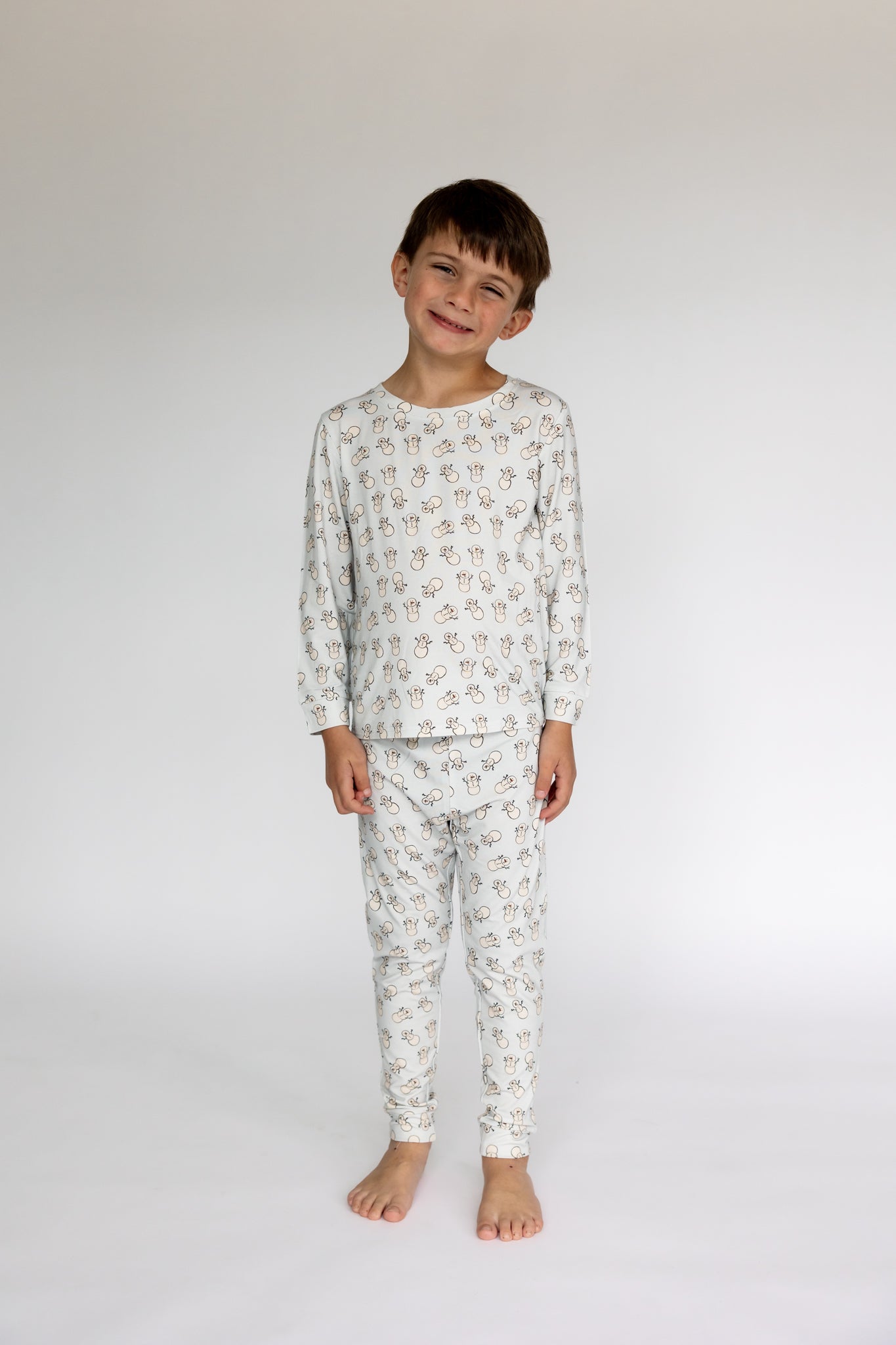 Two Piece Pajamas | Tiny Snowmen