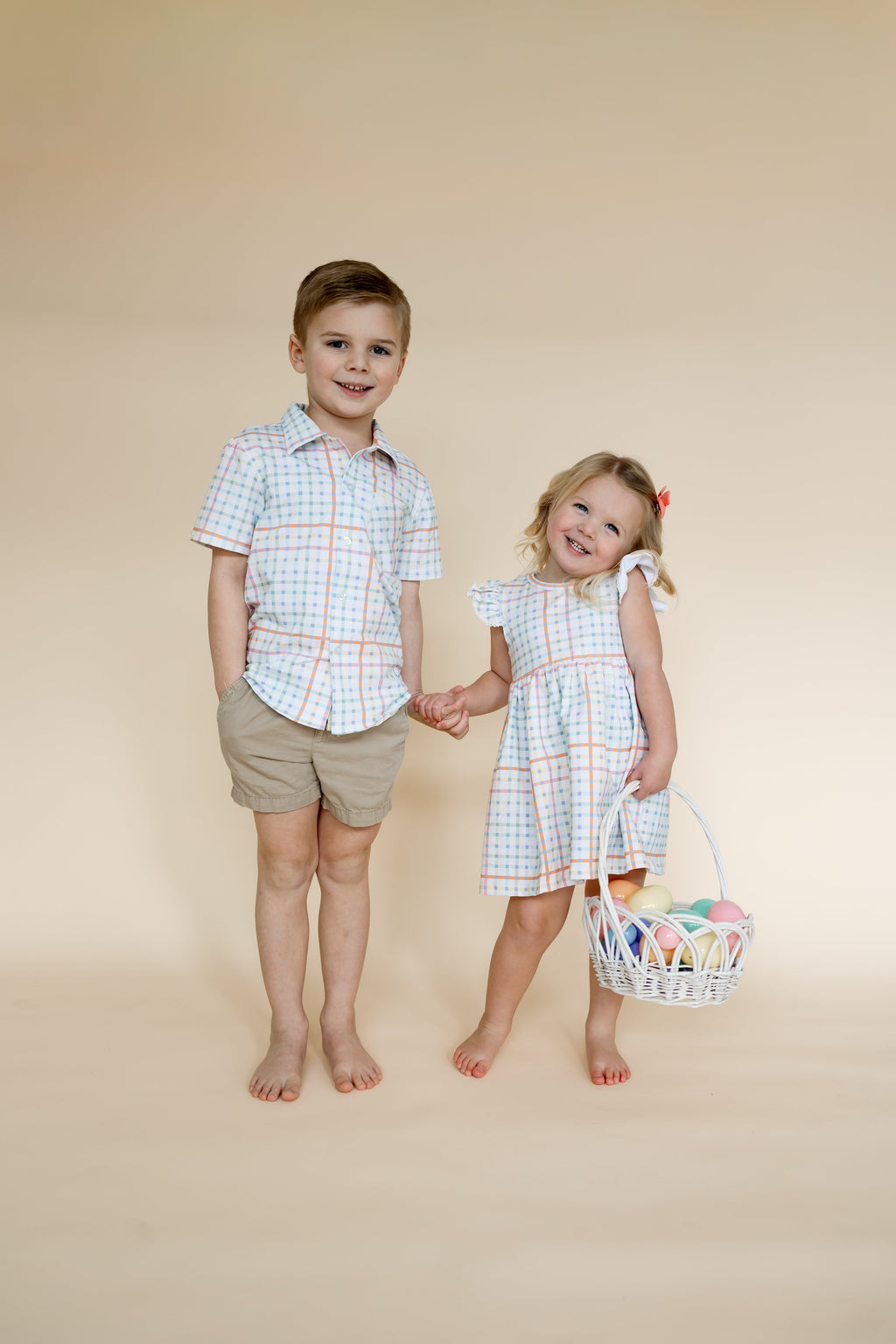 Owen Button Up  | Pastel Plaid