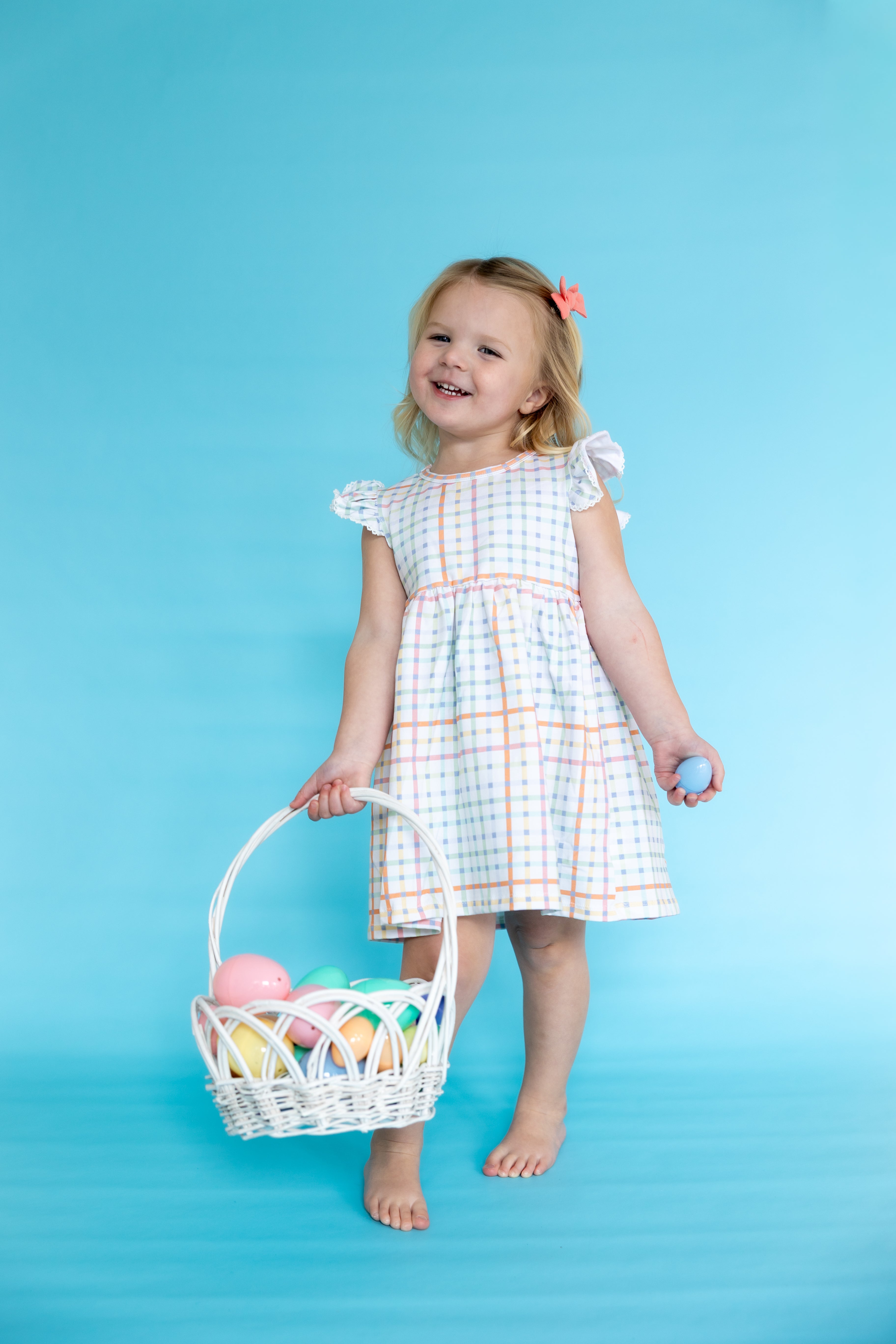 Caroline Dress | Pastel Plaid