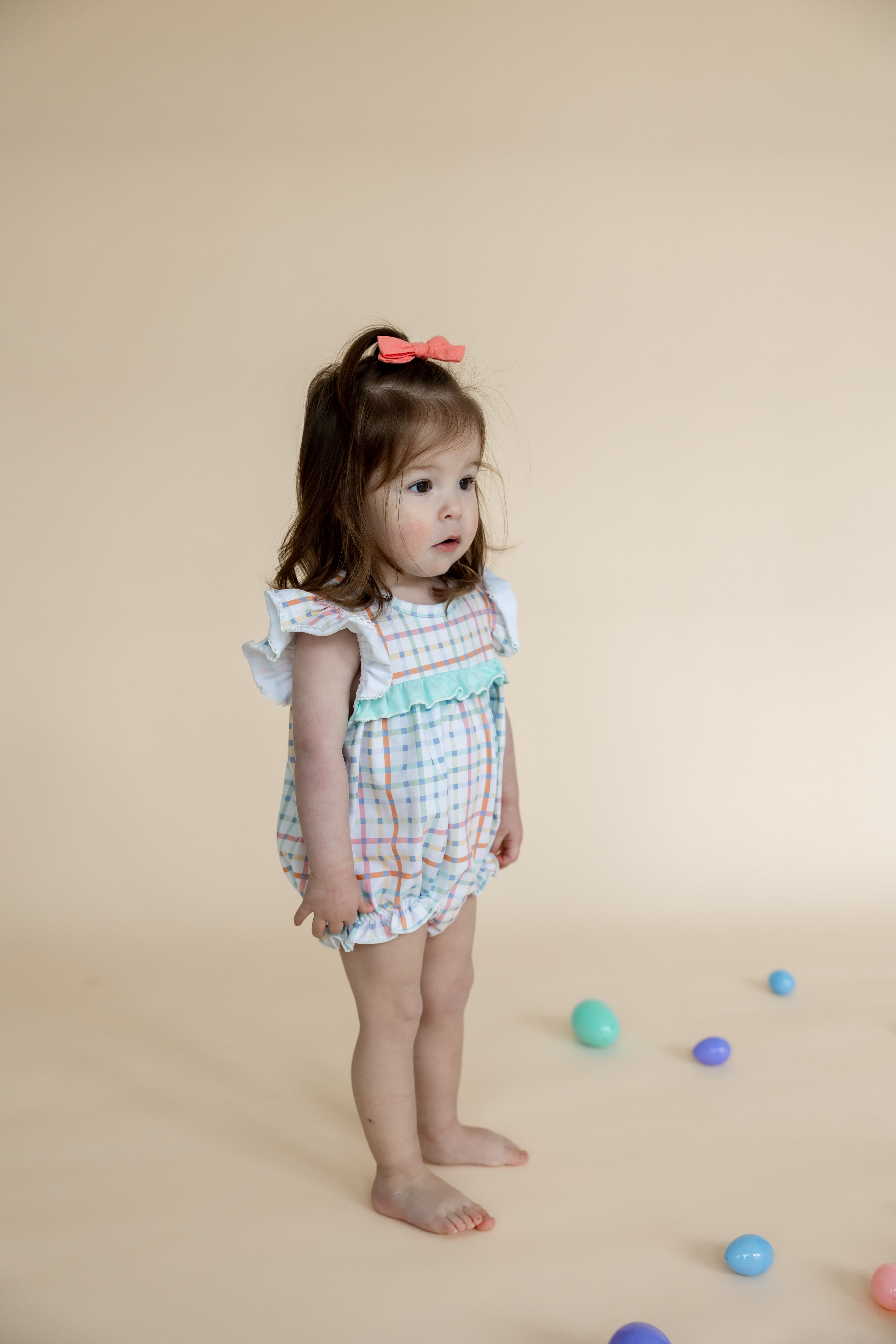 Charlotte Romper | Pastel Plaid