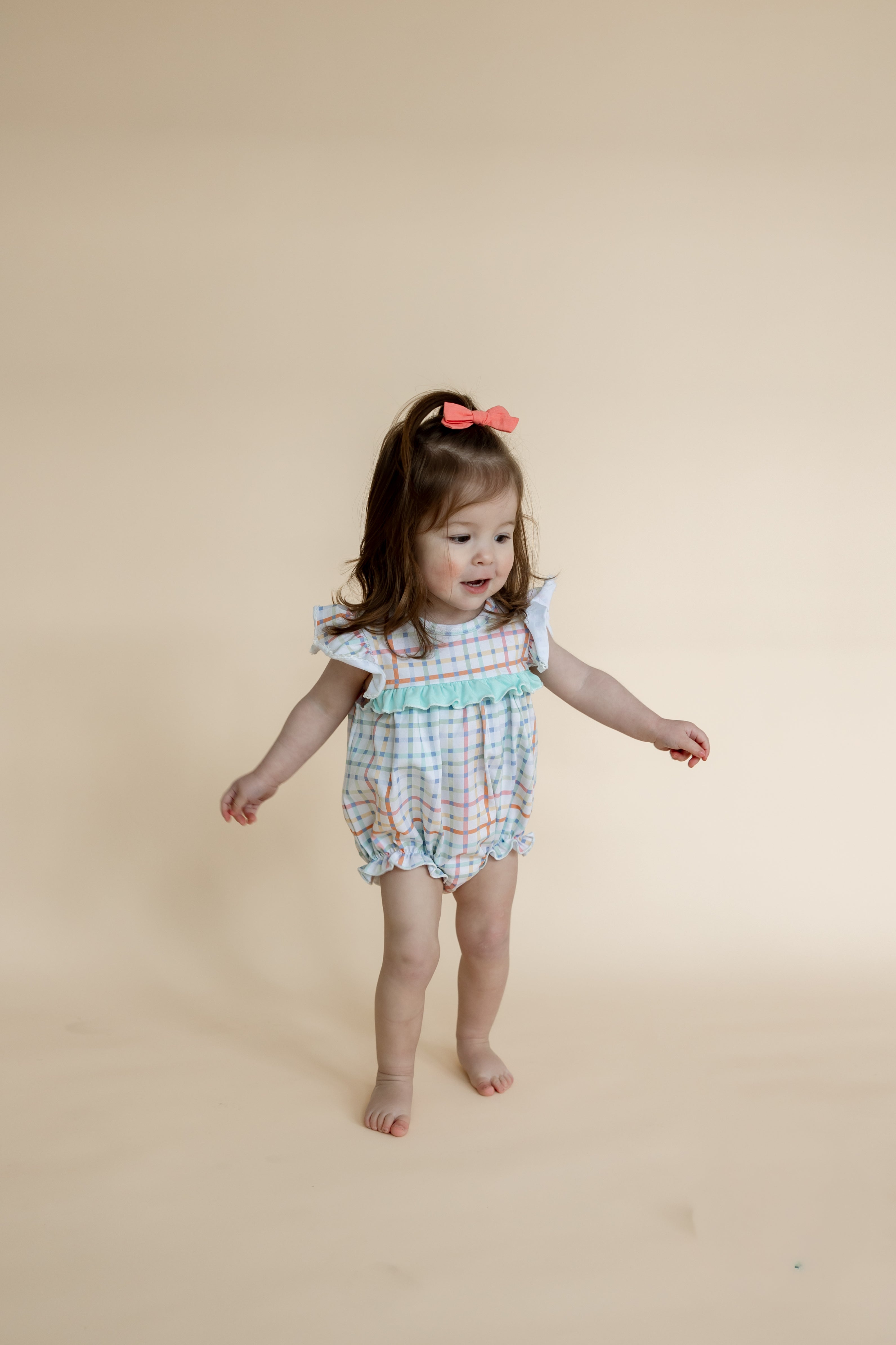 Charlotte Romper | Pastel Plaid