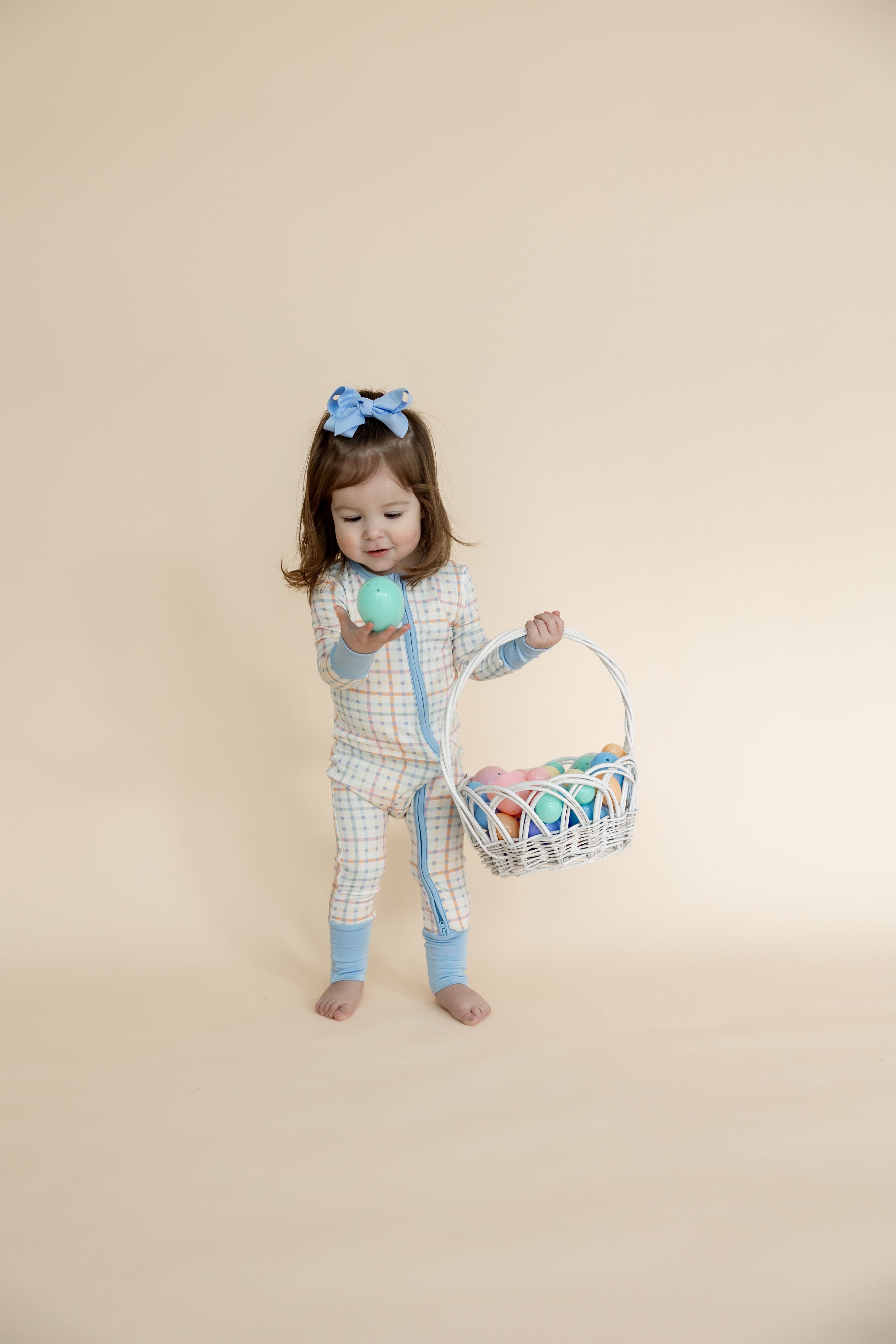 Baby Zip Sleeper | Pastel Plaid