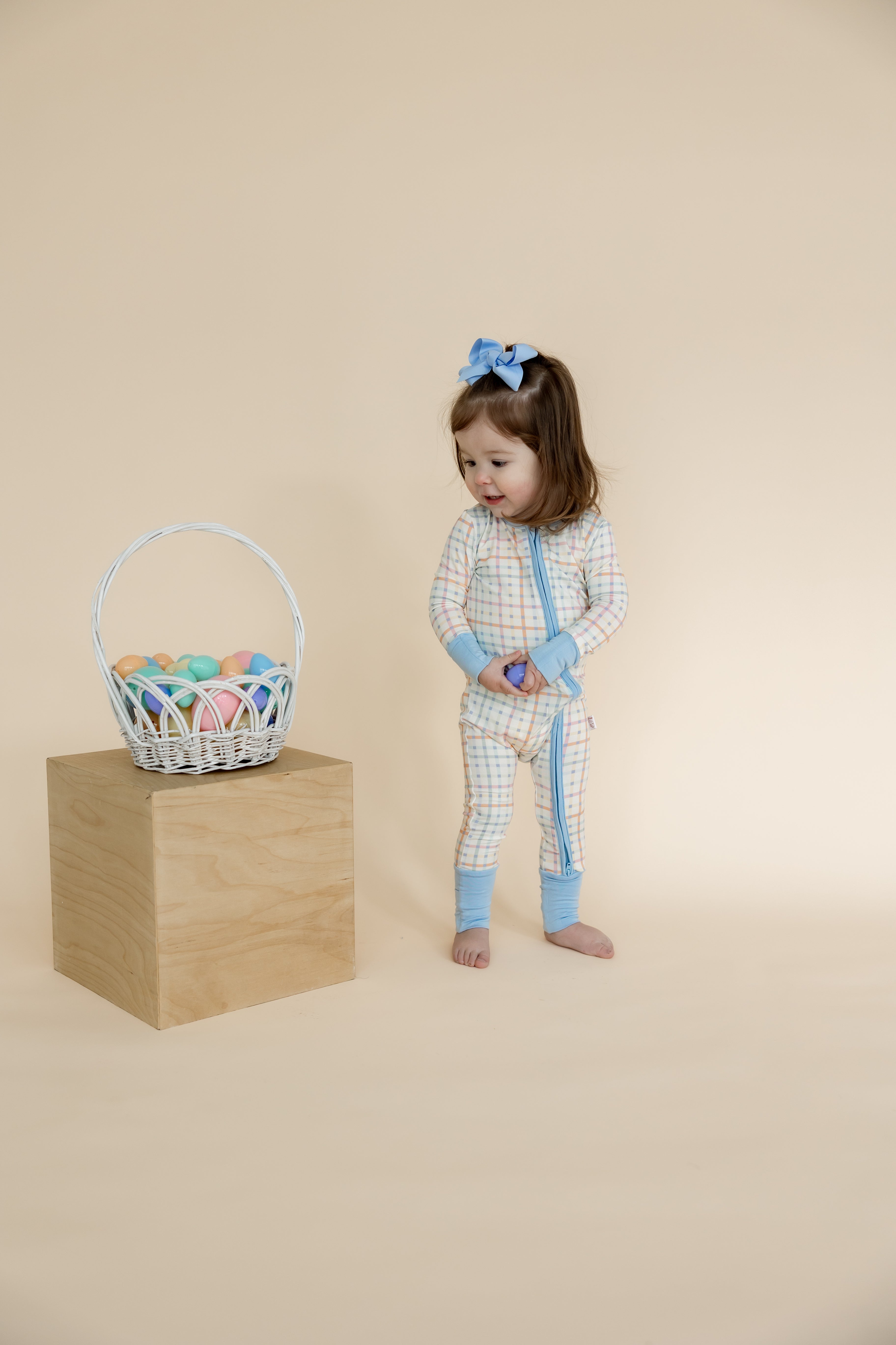 Baby Zip Sleeper | Pastel Plaid