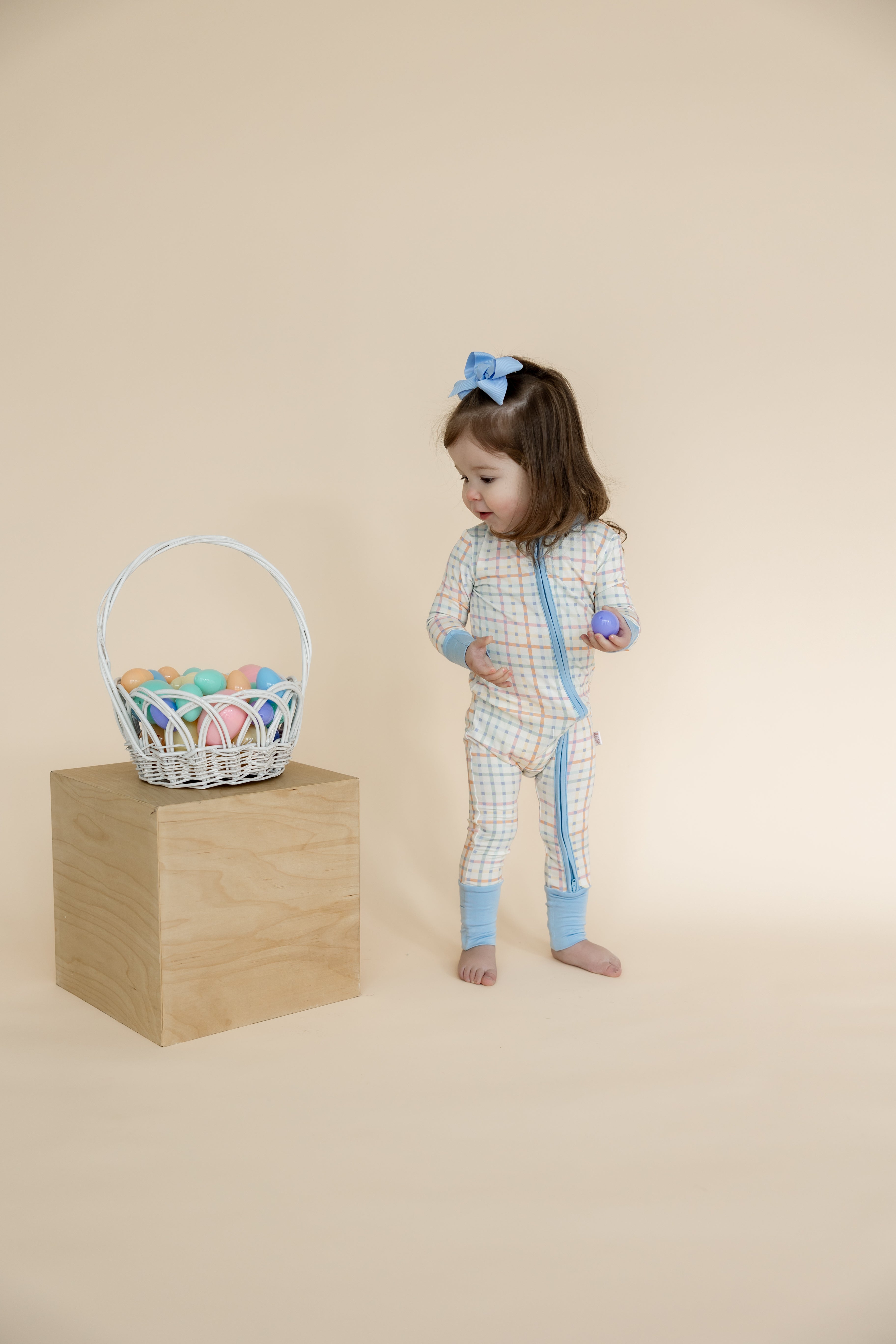 Baby Zip Sleeper | Pastel Plaid