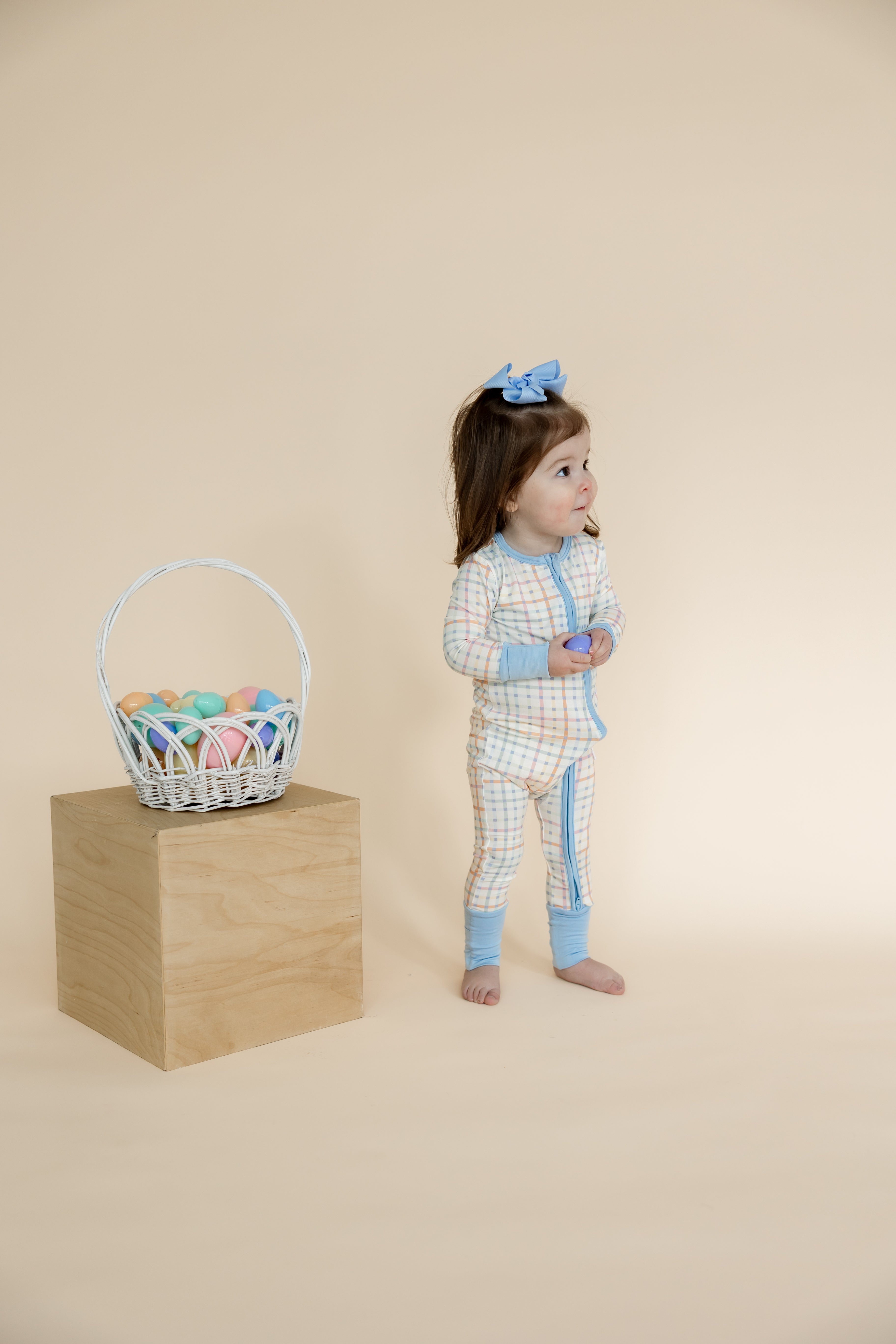 Baby Zip Sleeper | Pastel Plaid